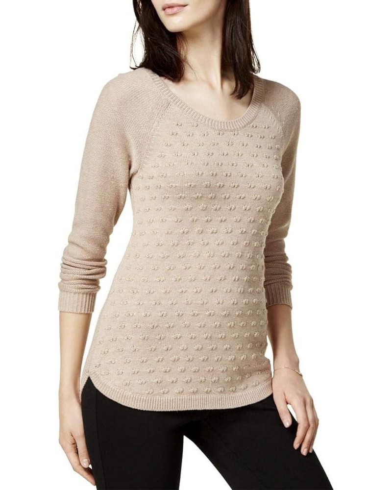 Womens Dot Pullover Sweater Heather Oat Fox $20.15 Sweaters