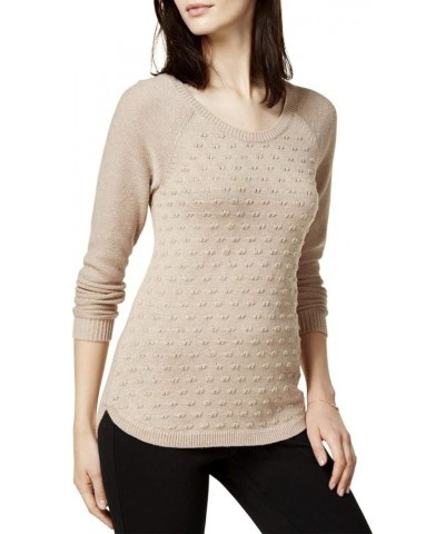 Womens Dot Pullover Sweater Heather Oat Fox $20.15 Sweaters