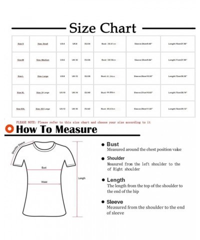 Womens Summer Shirt V Neck Casual Tshirts Puff Sleeve Tops for Women Solid Color Basic Tees White $14.29 Tops