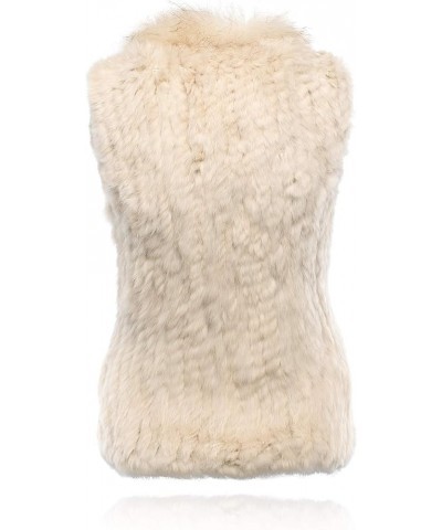 Genuine Rabbit Fur Vest for Women, Ladies Fur Vest with Raccoon Fur Collar, Womens Fur Vest, Soft, Fur Coat Linen $32.00 Coats