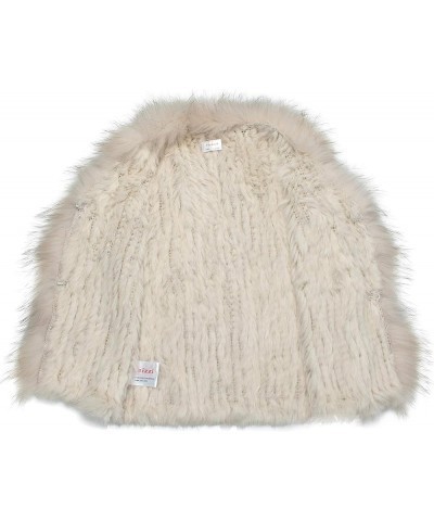 Genuine Rabbit Fur Vest for Women, Ladies Fur Vest with Raccoon Fur Collar, Womens Fur Vest, Soft, Fur Coat Linen $32.00 Coats