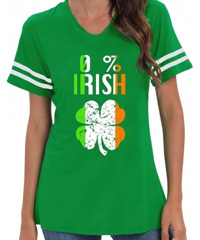 2024 St Patricks Day Shirts Funny Lucky Shamrock Tee Womens Green Theme Crew Neck Tee Summer Short Sleeve Tee Tops Greenstrip...