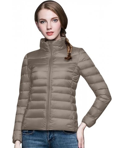 2023 Women's Packable Down Jacket Lightweight Puffer Jackets Hooded Winter Coat Casual Windproof Outerwear with Storage Bag 0...