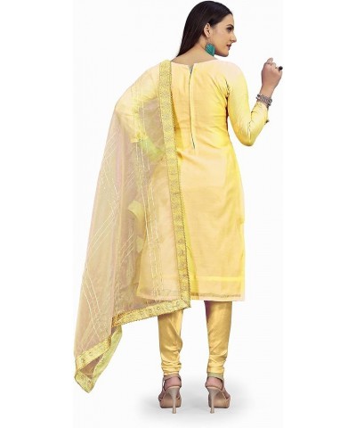 DIVA COUTURE Indian Pakistani Churidar Pant Salwar Suit With Dupatta For Regular & Functional Wear For Ladies Yellow57 $26.35...