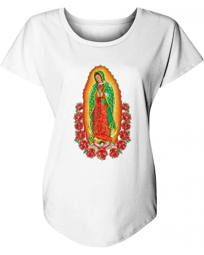 Our Lady of Guadalupe - Virgin Mary Women's Dolman White $8.07 T-Shirts