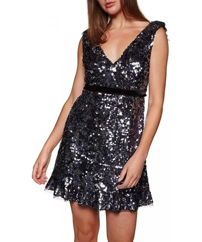 Womens Sequined Mini Party Dress Black $31.01 Dresses