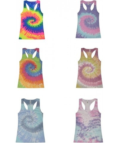 Tie-Dye Racerback Tank Top, Sleeveless Adult Sizes X-Small to XX-Large Cotton Candy $10.03 Tops