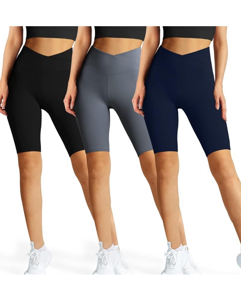 3 Pack Biker Shorts Women High Waisted-8" Womens Workout Running Athletic Spandex Soft Shorts for Yoga 05-assorted2 XX-Large ...