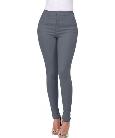 High Waisted-Rise Colored Stretch Skinny Distressed Jeans for Women Comfy Tapered Fit Denim Jeggings A dark Gray $8.32 Jeans