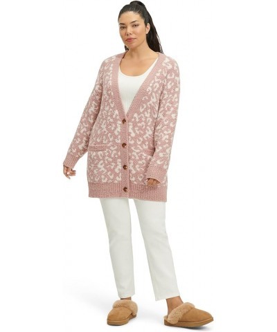 Women's Joselyn Cardigan Cliff Leopard $43.99 Sweaters