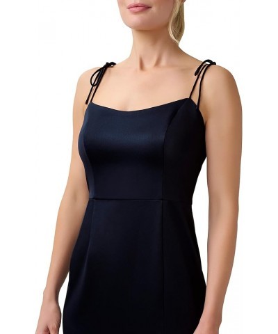 Women's Satin Crepe Gown Dark Navy $57.59 Dresses