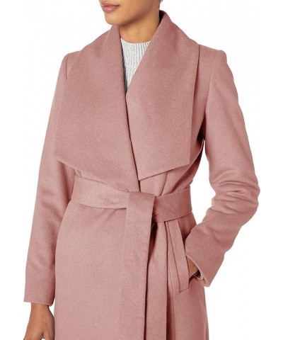 Women's Belted Wool Classically Elegant Coat for Year-Round Style Dusty Rose $50.43 Coats