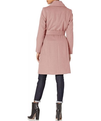 Women's Belted Wool Classically Elegant Coat for Year-Round Style Dusty Rose $50.43 Coats