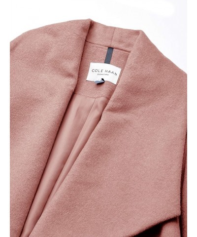 Women's Belted Wool Classically Elegant Coat for Year-Round Style Dusty Rose $50.43 Coats