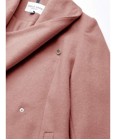 Women's Belted Wool Classically Elegant Coat for Year-Round Style Dusty Rose $50.43 Coats