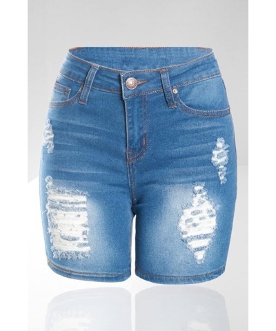 FASHIONBOGO.COM® BUY1 GET1 Free Code BOGO Women's Stretch Jeans Medium Distressed Shorts $10.07 Jeans