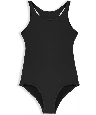 Period Swimwear Women's One Piece Leak Proof Menstrual Bathing Suit Racerback Training Swimsuit for Teens Girls Black $22.56 ...