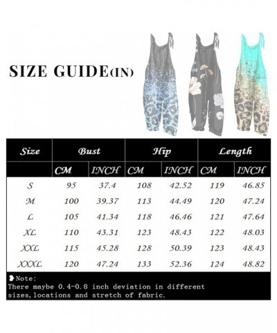 Jumpsuits for Women Plus Size Spaghetti Strap Casual Loose Overalls Cute Mushroom Hedgehogs Printed Wide Leg Rompers 01-black...