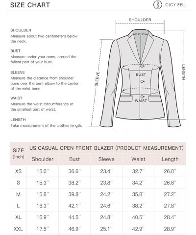 Womens Casual Blazers Open Front Long Sleeve Work Office Jackets Blazer Nude Pink $34.01 Blazers