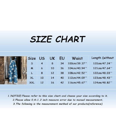 Overalls for Women Loose Fit Bohemian Baggy Stretchy Jumpsuits Rompers Floral Print Sleeveless Wide Leg Jumpsuits B04-grey $6...