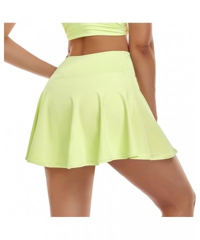 Women's Tennis Skirt with Pockets UPF 50+ High Waist Athletic Cooling Golf Skorts for Running Workout Green-401 $19.79 Skirts