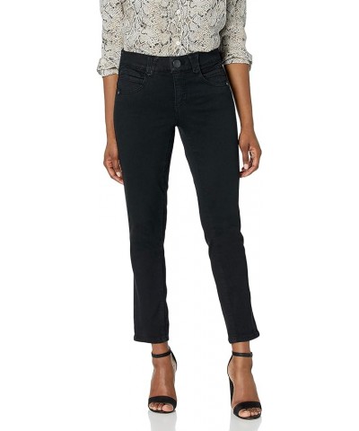 Women's Petite Ab Solution Crop Black $23.34 Jeans