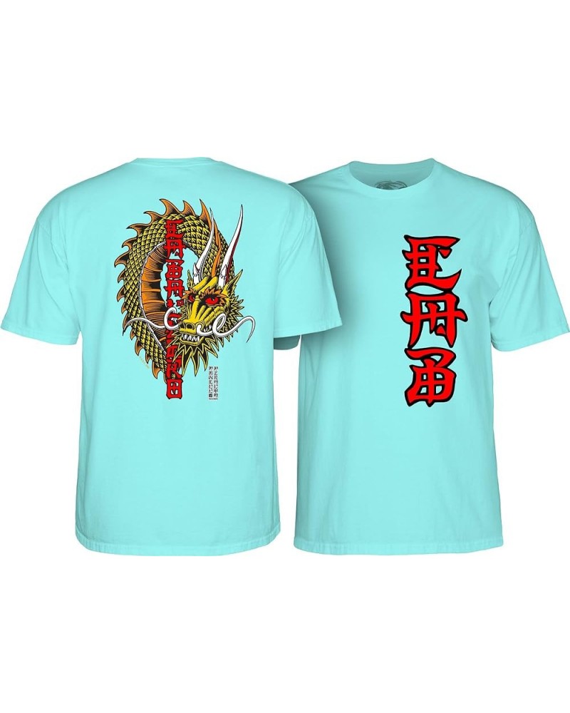 Steve Caballero Ban This Dragon T-Shirts Teal Ice $17.99 Activewear