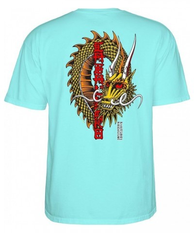 Steve Caballero Ban This Dragon T-Shirts Teal Ice $17.99 Activewear