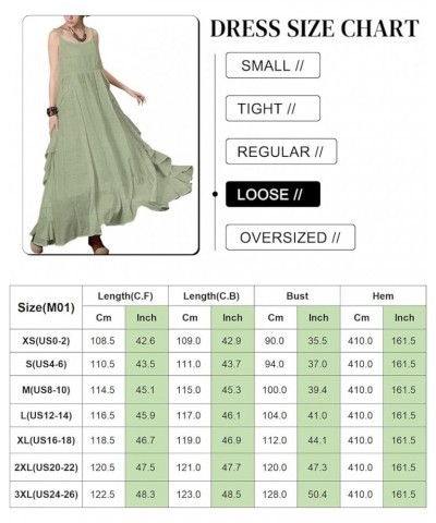 2023 Summer Dresses for Women Solid Casual Loose Bohemian Dress Spaghetti Strap Maxi Dress M01 Violet $22.08 Dresses