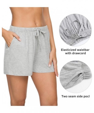 Pajama Shorts Womens Lounge Short Sleep Shorts Pajama Bottoms Grey $14.83 Sleep & Lounge