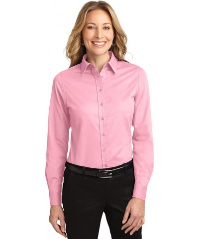 Women's Traditional Easy Care Shirt Light Pink $11.16 Blouses