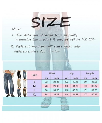 Women Baggy Jeans Loose Barrel Jeans Wide Leg Mid Waist Cropped Denim Pants Y2K Boyfriends Jeans with Pockets 02-black $16.47...