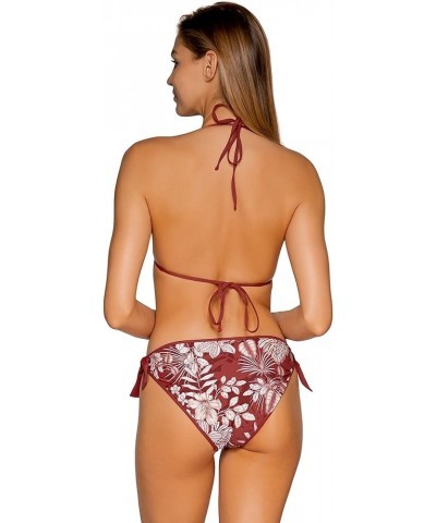 Lula Reversible Women's Swimsuit Hipster Bikini Bottom Hawaiian Hideaway $30.24 Swimsuits