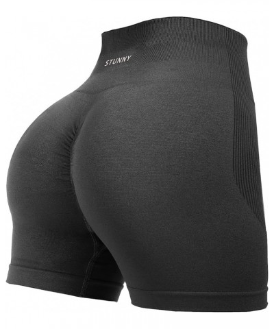 Women Athletic Workout Shorts for Women Active Gym Seamless Scrunch Intensify Butt Lifting High Waisted 0 Seal Grey $11.39 Ac...