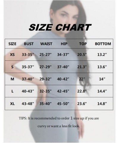 Two Piece Outfits for Women Fitted Crew Neck T-shirt High Waist Leggings Biker Shorts Matching Sets Streetwear Mykonos-shorts...