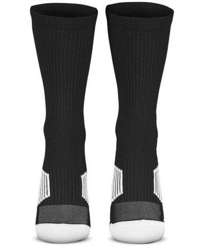 Custom Team Number Crew Socks | Youth & Adult Athletic Socks Black | Choose Your Number 45 Or 54 Team Number $10.07 Socks