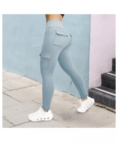 Cotton Leggings Print Athletic Leggings Fitness Women's Yoga Sports Pants Pants Leggings for Women Tummy Control Green-d $10....