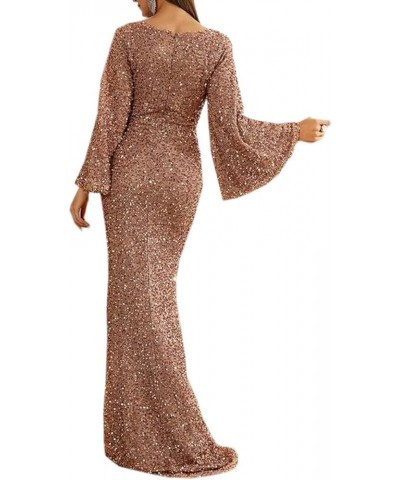 Sweetheart Neck Trumpet Sleeve Floor Length Sequins Prom Dress Women Elegant Wedding Party Mint $42.30 Dresses