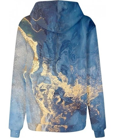 Hoodies For Women,Women's Fashion Tie Dye Hooded Pullover Oversized Casual Comfy Drawstring Sweatshirt With Pockets 1-blue $1...