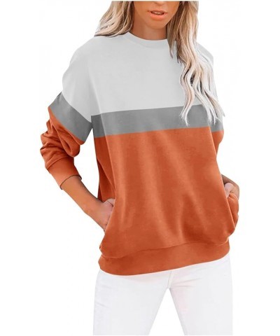 Oversized Sweatshirt for Women Crewneck Long Sleeve Pullover Tops 2023 Fall Fashion Casual Loose Fit Y2k Cute Hoodies 06-oran...