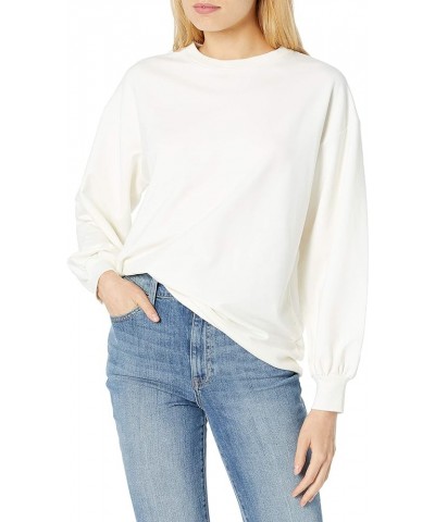 Women's Kiko Oversized Crewneck Sweatshirt Ivory $23.86 Hoodies & Sweatshirts