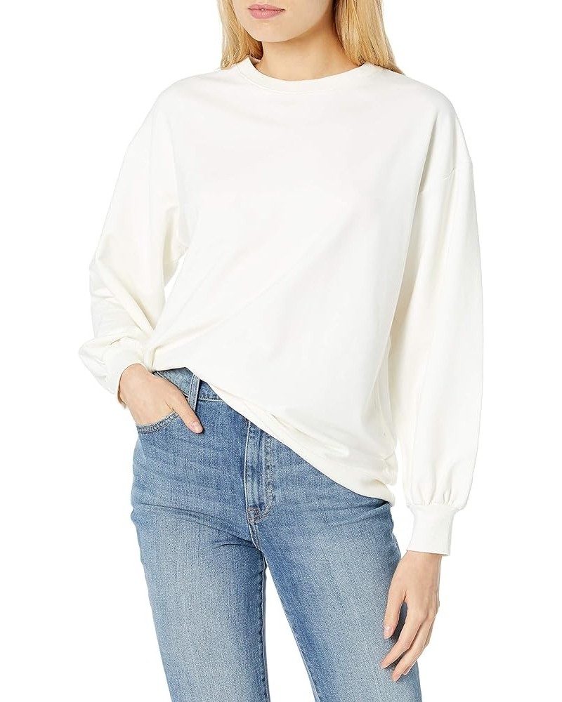 Women's Kiko Oversized Crewneck Sweatshirt Ivory $23.86 Hoodies & Sweatshirts