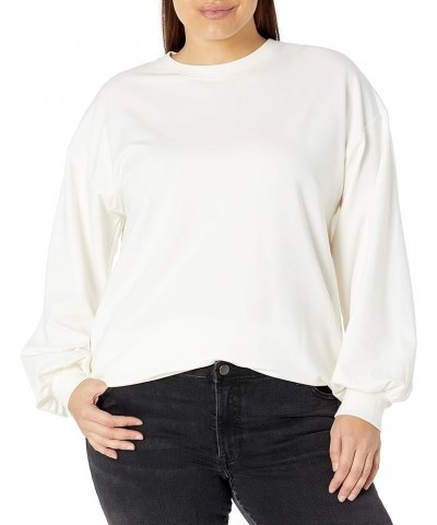 Women's Kiko Oversized Crewneck Sweatshirt Ivory $23.86 Hoodies & Sweatshirts