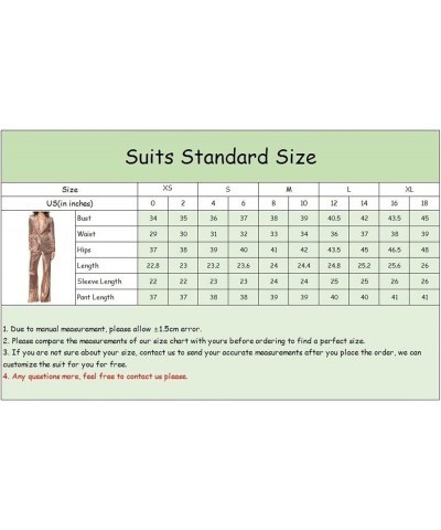 Women's Sequined Formal Blazer Sets 2 Pieces Jacket Trouser Cambo Party Wedding Wear Coat Rose Gold $32.63 Suits