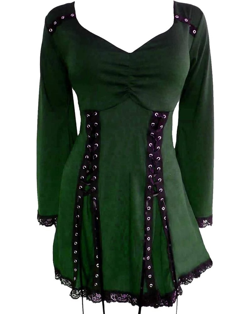 Electra Corset Top: Gothic Punk Rock Steampunk Women's Tunic Shirt for Everyday Halloween Cosplay Concerts Envy $22.05 Tops