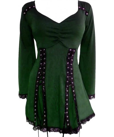 Electra Corset Top: Gothic Punk Rock Steampunk Women's Tunic Shirt for Everyday Halloween Cosplay Concerts Envy $22.05 Tops