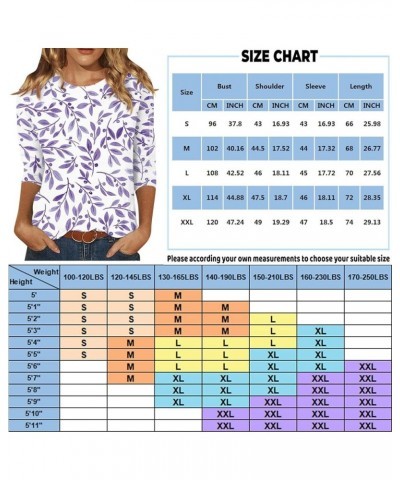 Women's T-Shirts, Women's Fashion Casual Round Neck Plus Size Seven-Point Sleeve Srinted Short-Sleeved Top T-Shirt 4-pink $10...