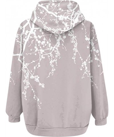 Womens Fall Fashion,Women's Long Sleeve Floral Print Sweatshirt Long Sleeve Pocket Jacket Zipper Hoodie Coat 3-beige $13.53 J...