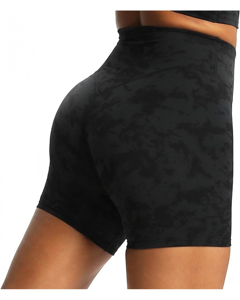 Metamorph Workout Biker Shorts for Women Tummy Control High Waisted Athletic Gym Running Deep V Yoga Shorts 6 Cloud Black $13...