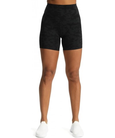 Metamorph Workout Biker Shorts for Women Tummy Control High Waisted Athletic Gym Running Deep V Yoga Shorts 6 Cloud Black $13...